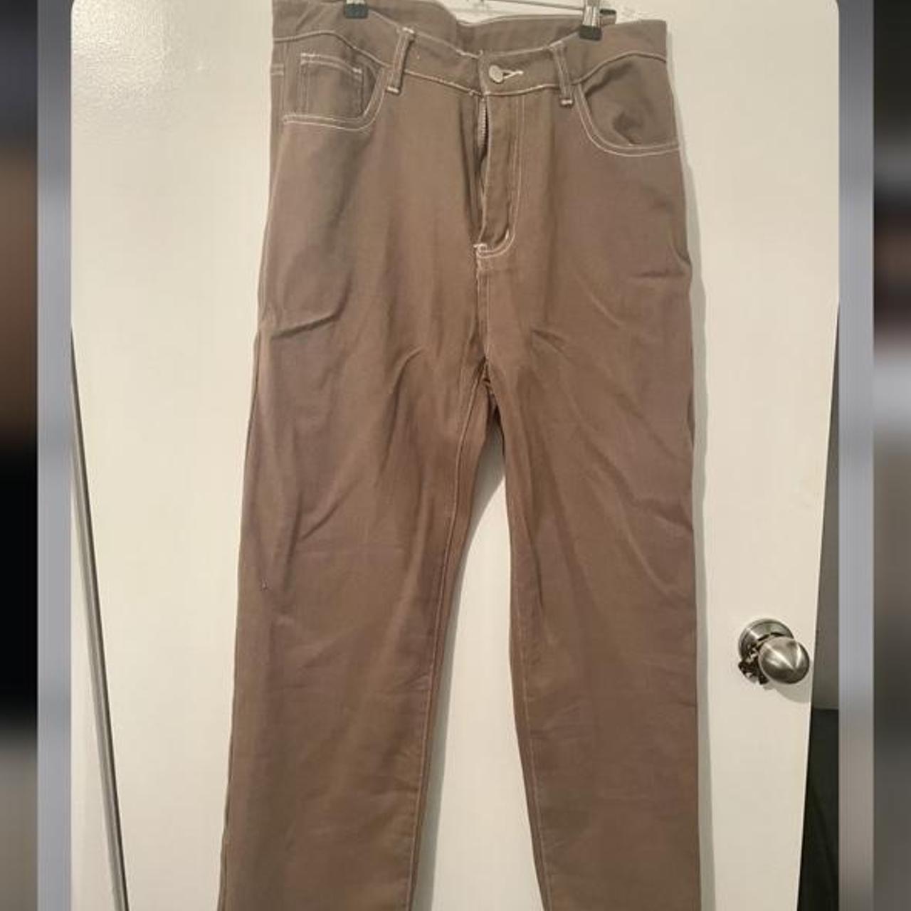 Coffee coloured jeans, Cute simple light coffee... - Depop