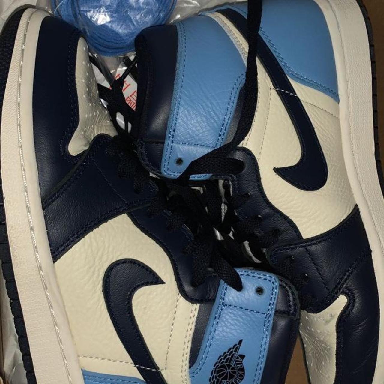 Jordan 1 Obsidian size 6 Worn once but too Depop