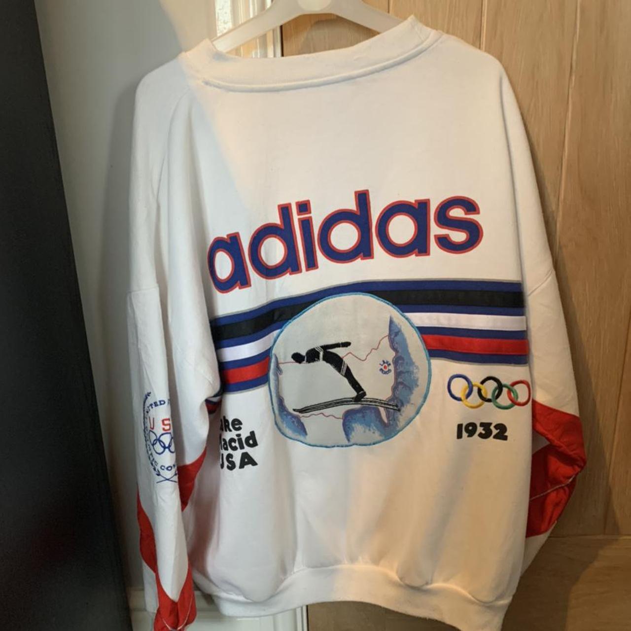 lid Regan Opiaat Vintage 80's Adidas XIII Olympic Winter Games Lake... - Depop