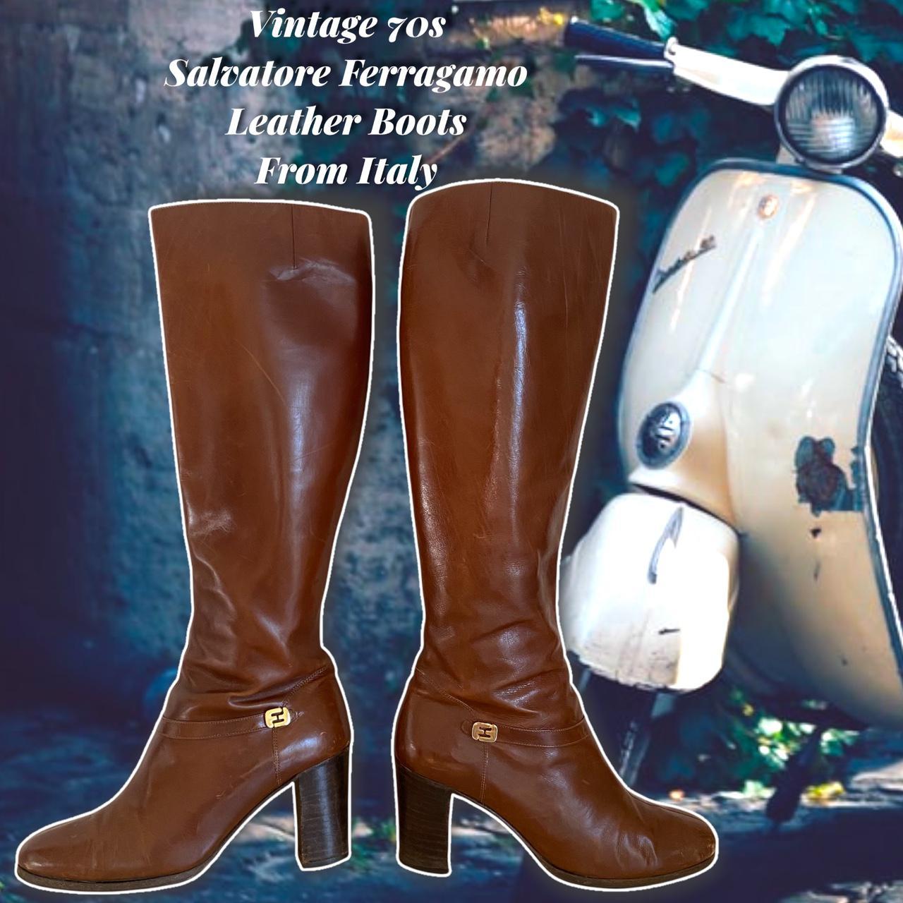 Product Image 1 - 🤎Vintage 70s Salvatore Ferragamo Leather