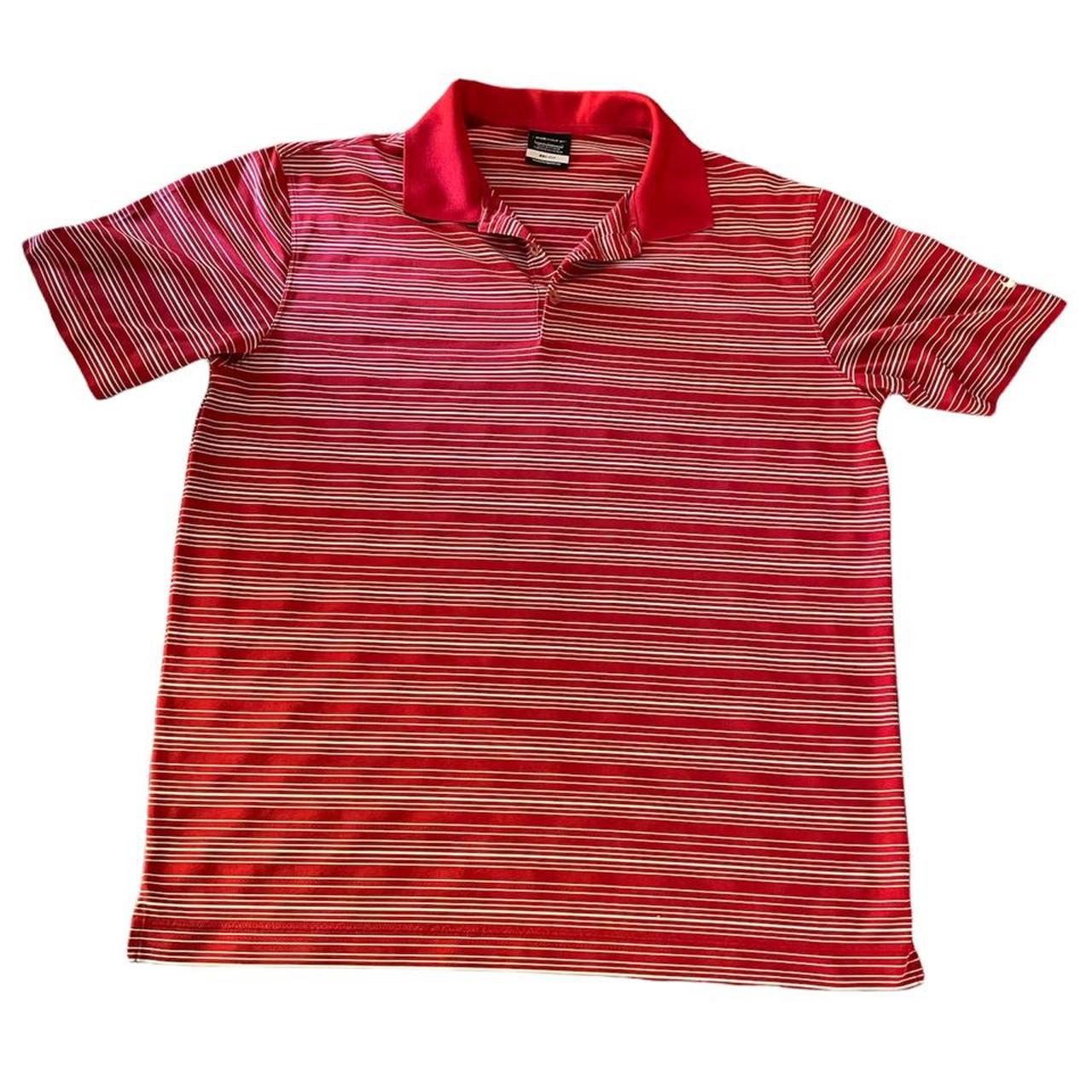 Nike Golf Red Striped Polo, Fits true to size, Nike... - Depop