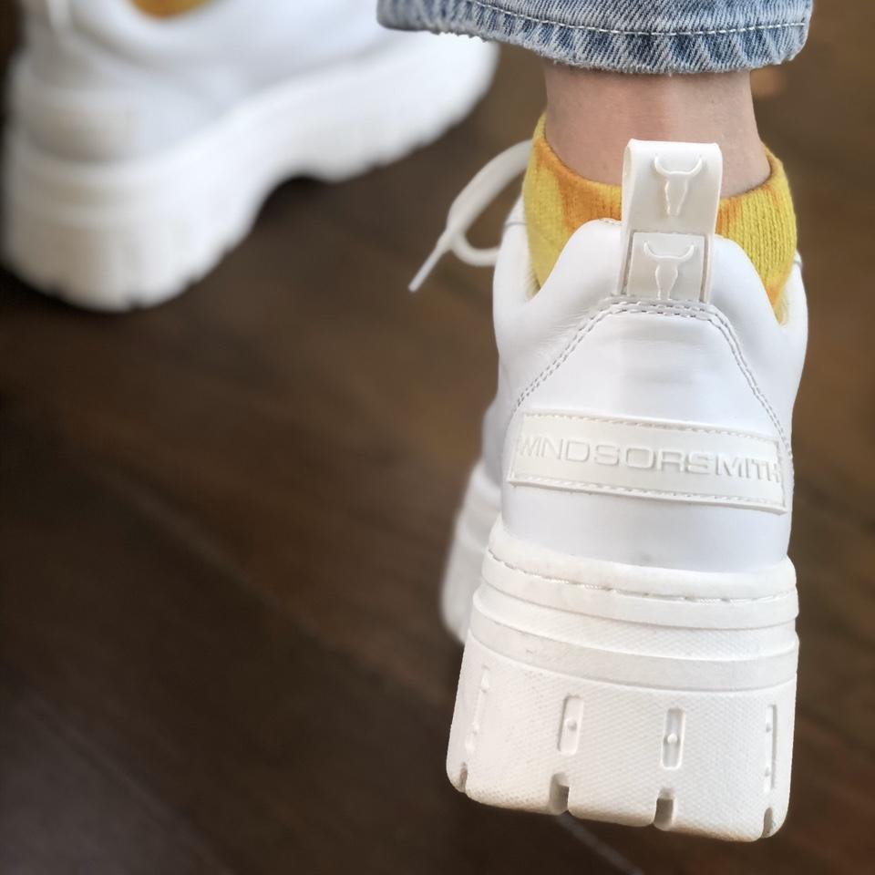 windsor smith lux white leather