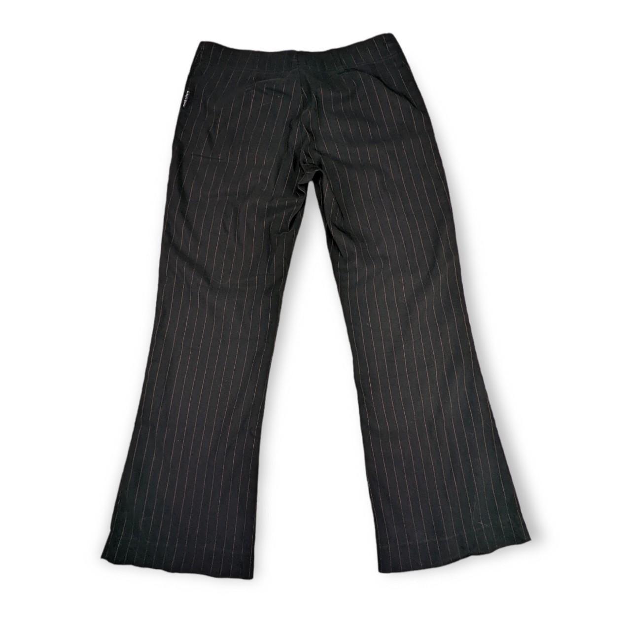 Y2K Pinstripe Pants. Low rise, straight leg, light... - Depop