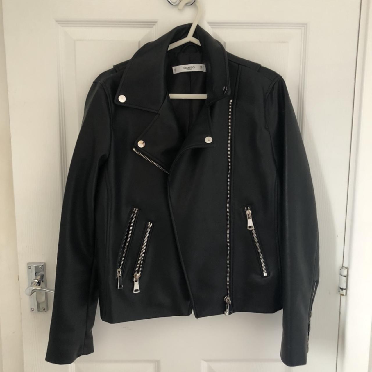 Great quality leather jacket Worn once - Depop