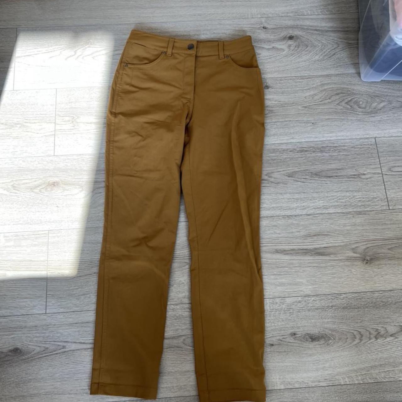 Lululemon dressy likejeans trousers. Mustard... Depop