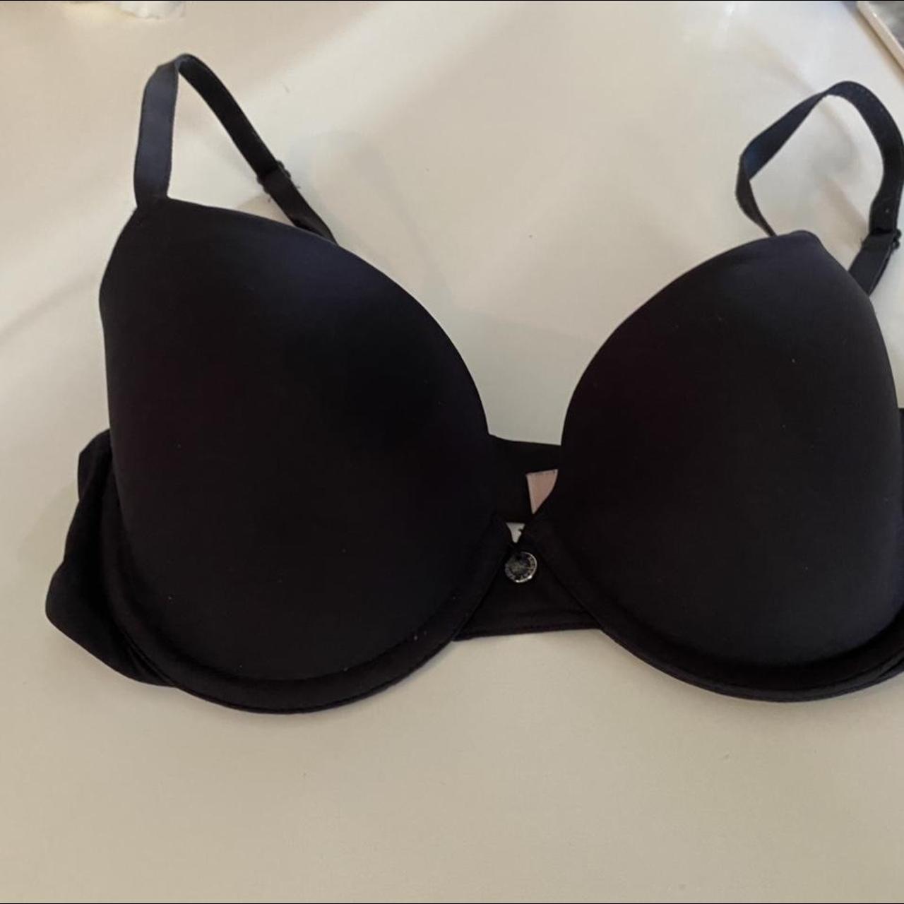 Boux Avenue black T-shirt bra size 32C. Worn a... - Depop