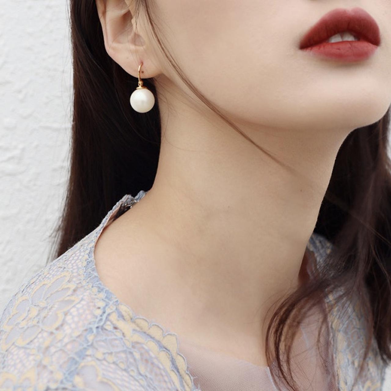 Kate Spade Pearl Drop Earrings White Polished and. Depop