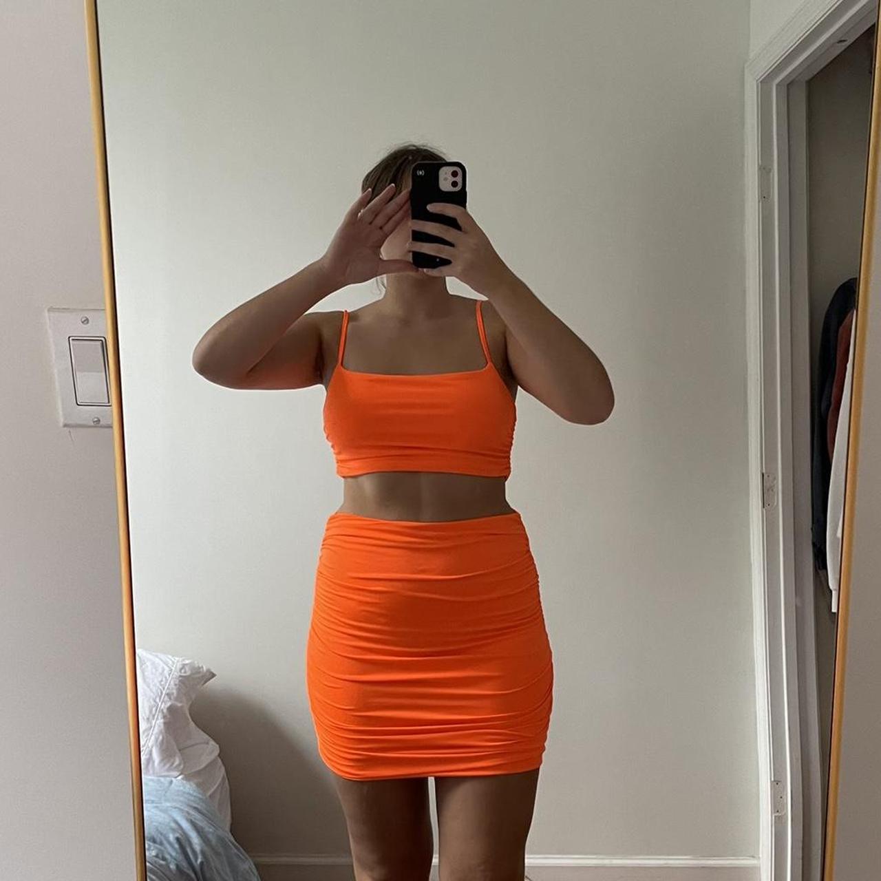 Neon orange best sale rave top