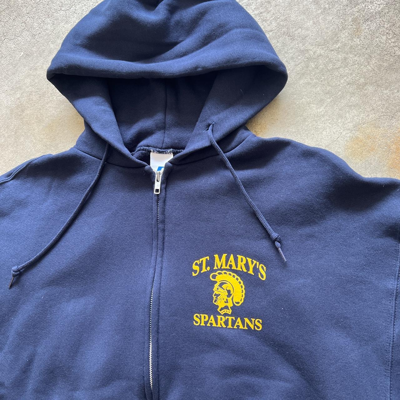 vintage russell athletic full zip st. mary’s... - Depop