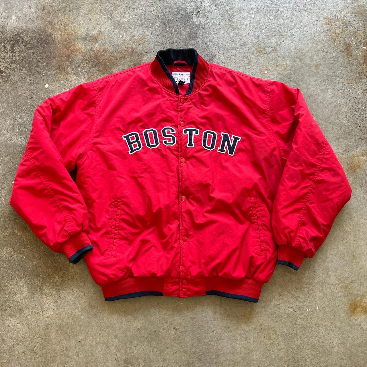 Vintage Boston Red Sox Varsity Jacket Has a busted - Depop