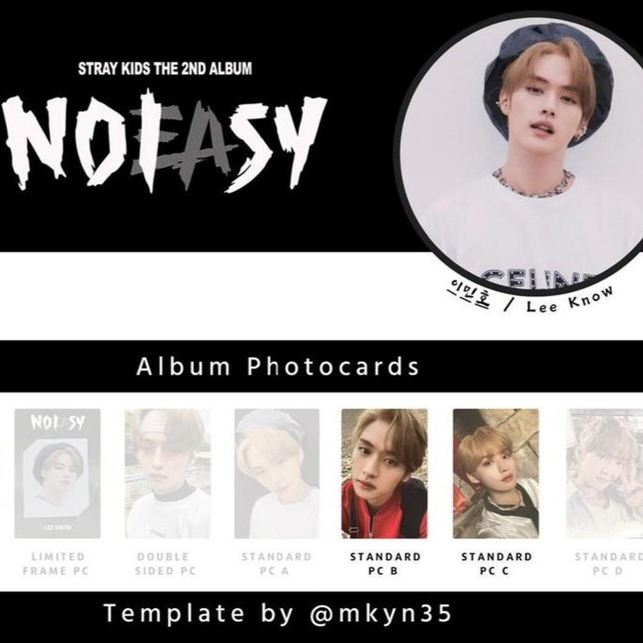 Stray Kids Changbin noeasy ラキドロ 2枚セット Stray kids Changbin NOEASY Jewel case Official Photocard set