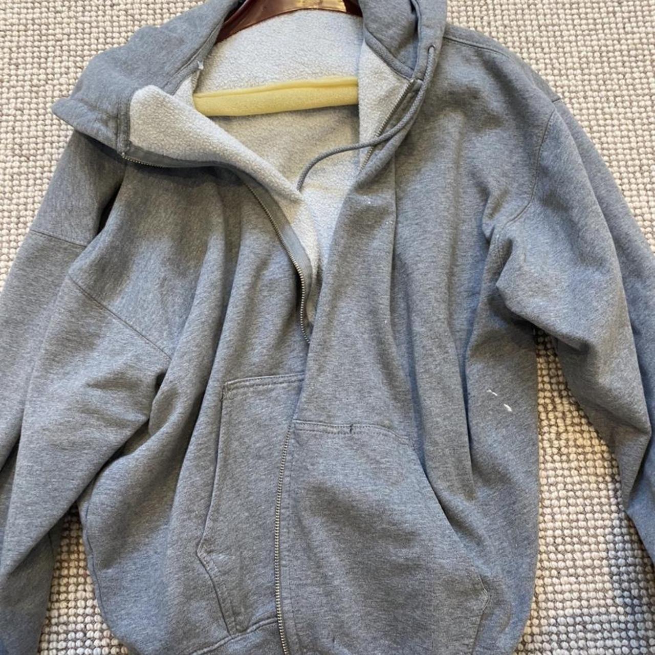 Brandy oversized hoodie with paint flaws - Depop