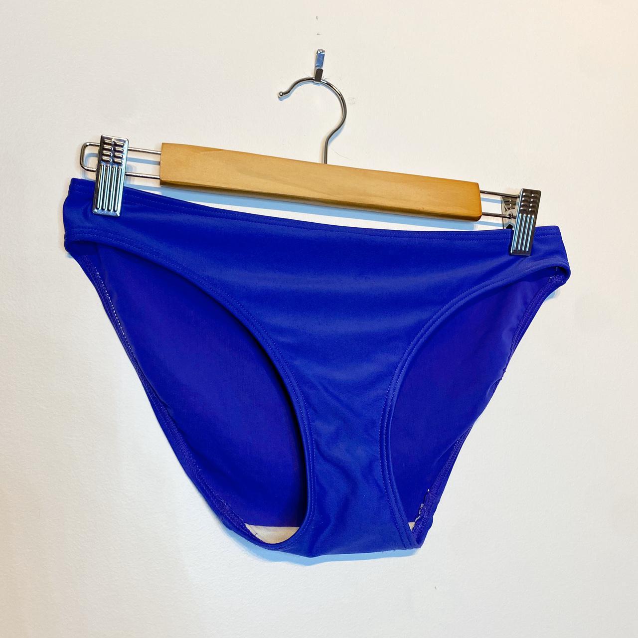 The CUTEST swimmer bikini bottoms in navy blue. It... - Depop