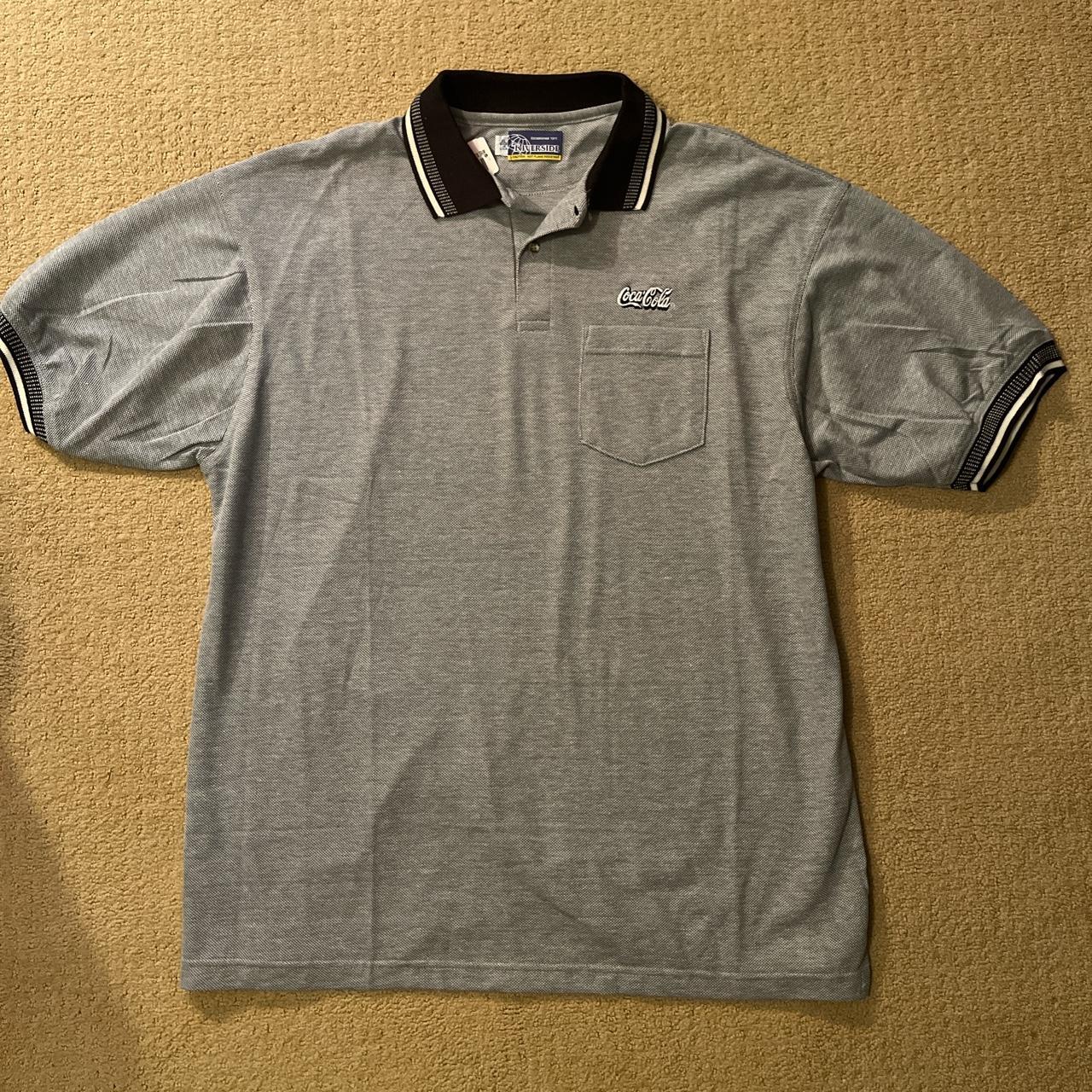 Vintage Coca-Cola Polo Collared Shirt Men's 1990's... - Depop