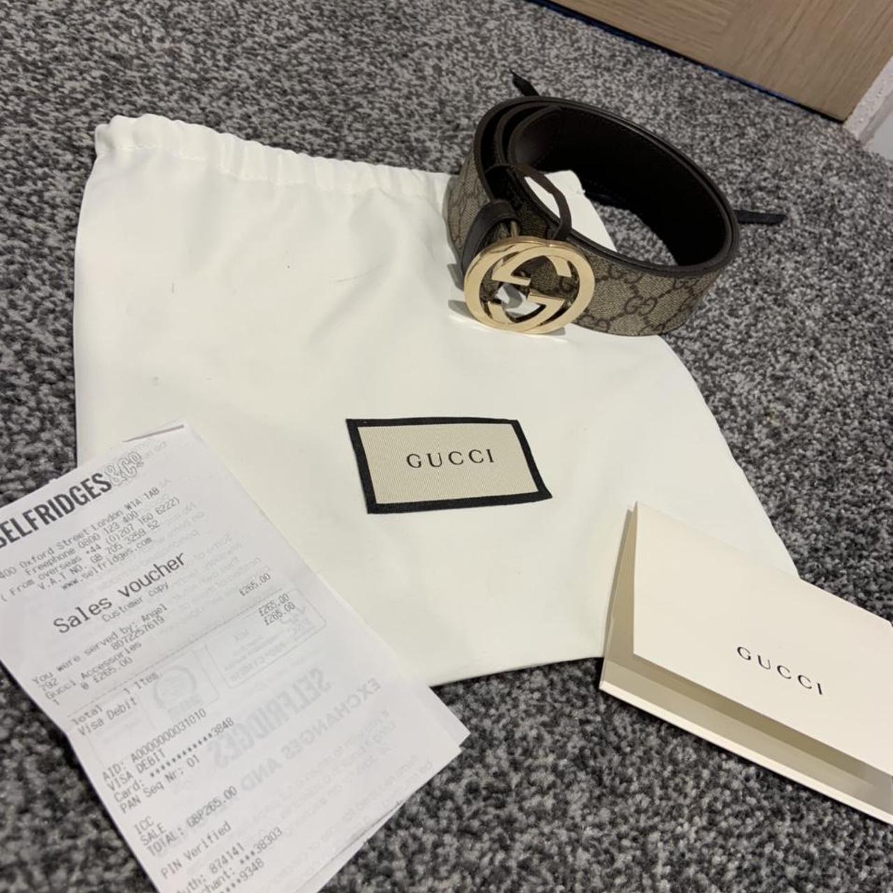 Gucci belt sale in box