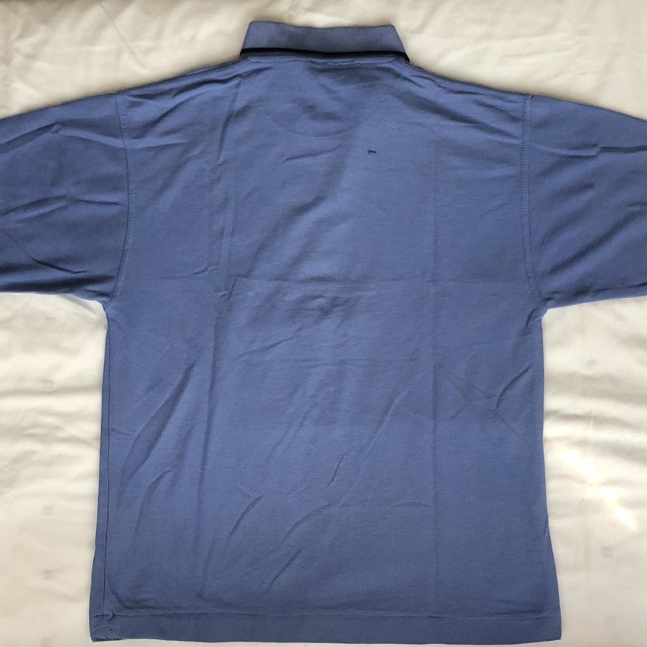 Lacoste pastel blue zip up polo shirt Tiny... - Depop