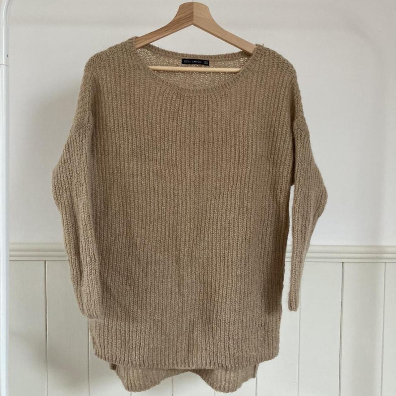 zara camel knit jumper