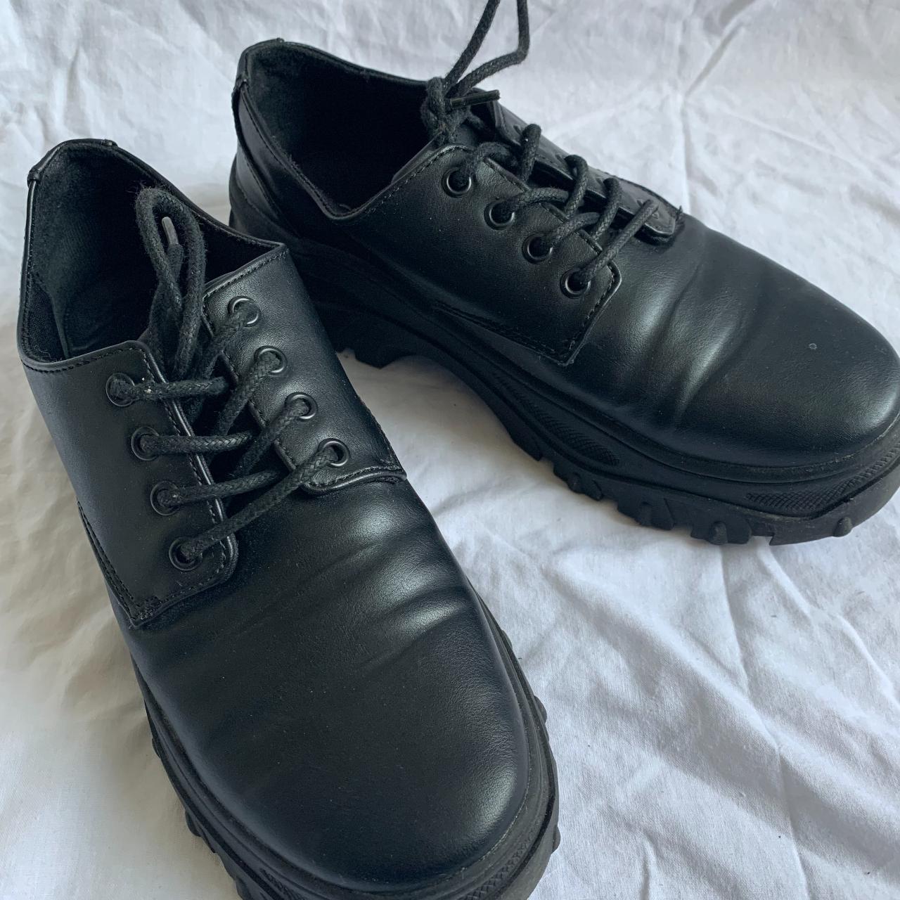 Monki lace up boots best sale in black