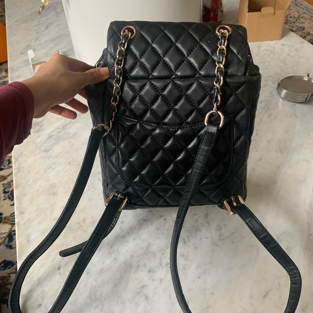 quilted backpack zara