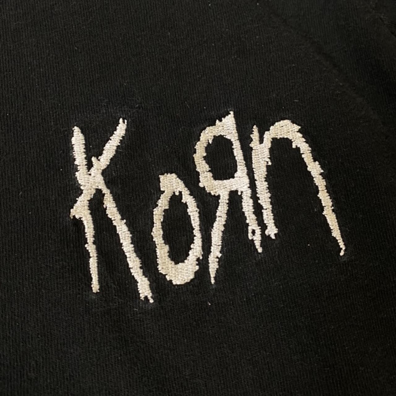 vintage Korn adidas 3 stripe long sleeve Size large... - Depop