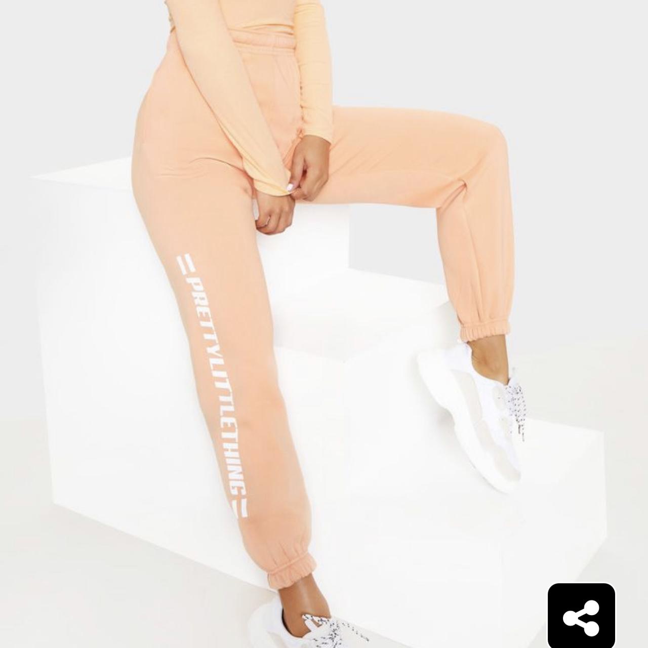 Pretty little thing peach outlet joggers