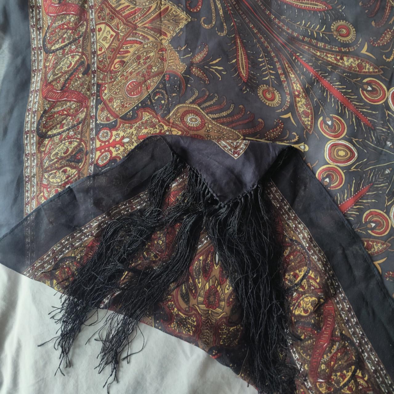 100% silk vintage Biba scarf. Genuine item in... - Depop