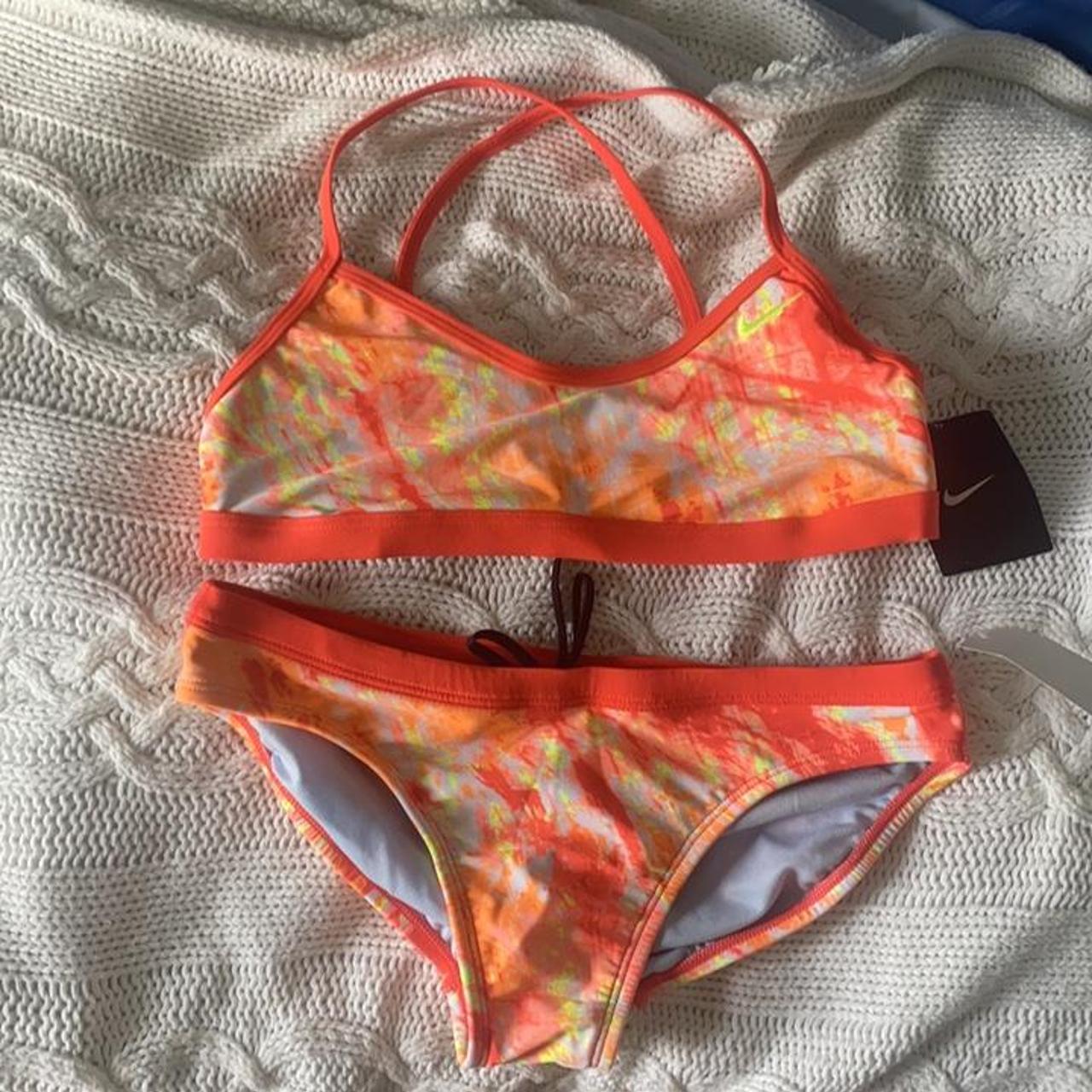 Nike Women's Orange Bikinis-and-tankini-sets | Depop