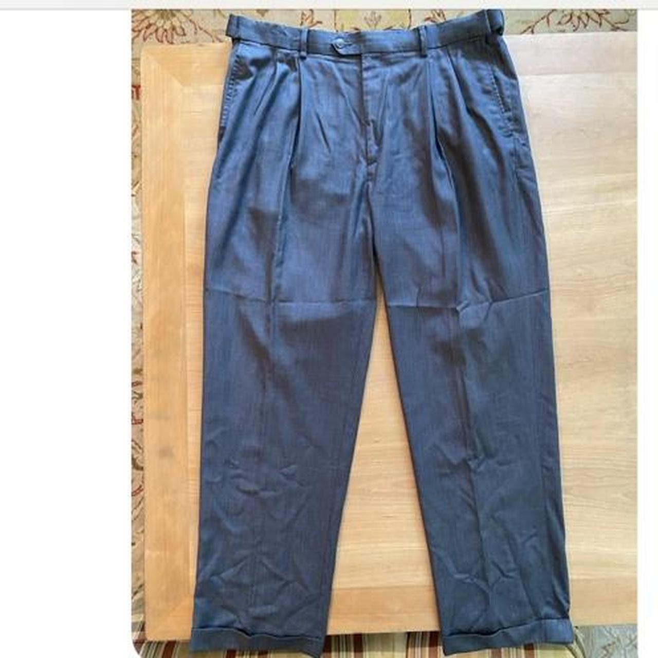 Roundtree and Yorke easy care vintage pleated men’s... - Depop