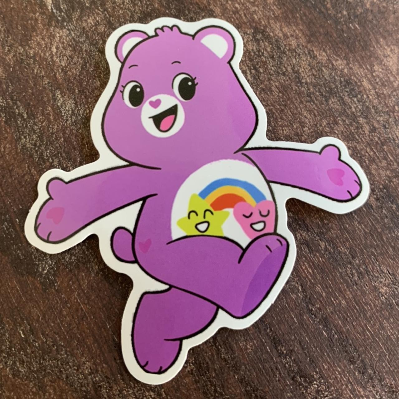 4 stickers total Care Bears Oversized 3” Vinyl - Depop