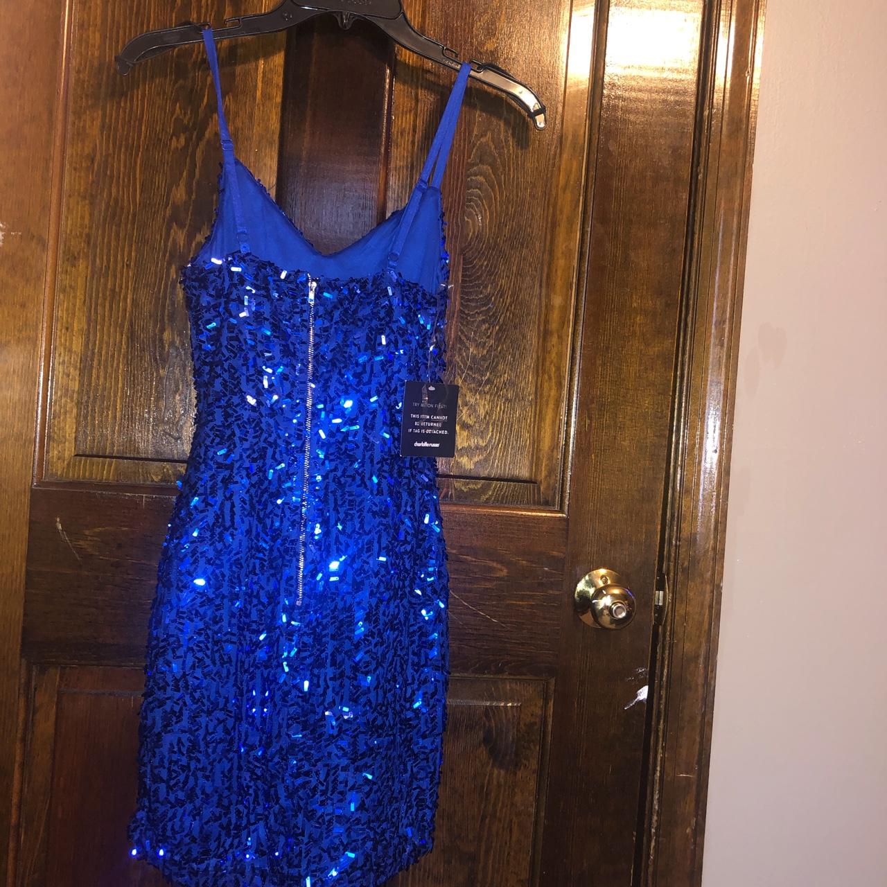 Charlotte Russe blue sequin dress. Never worn