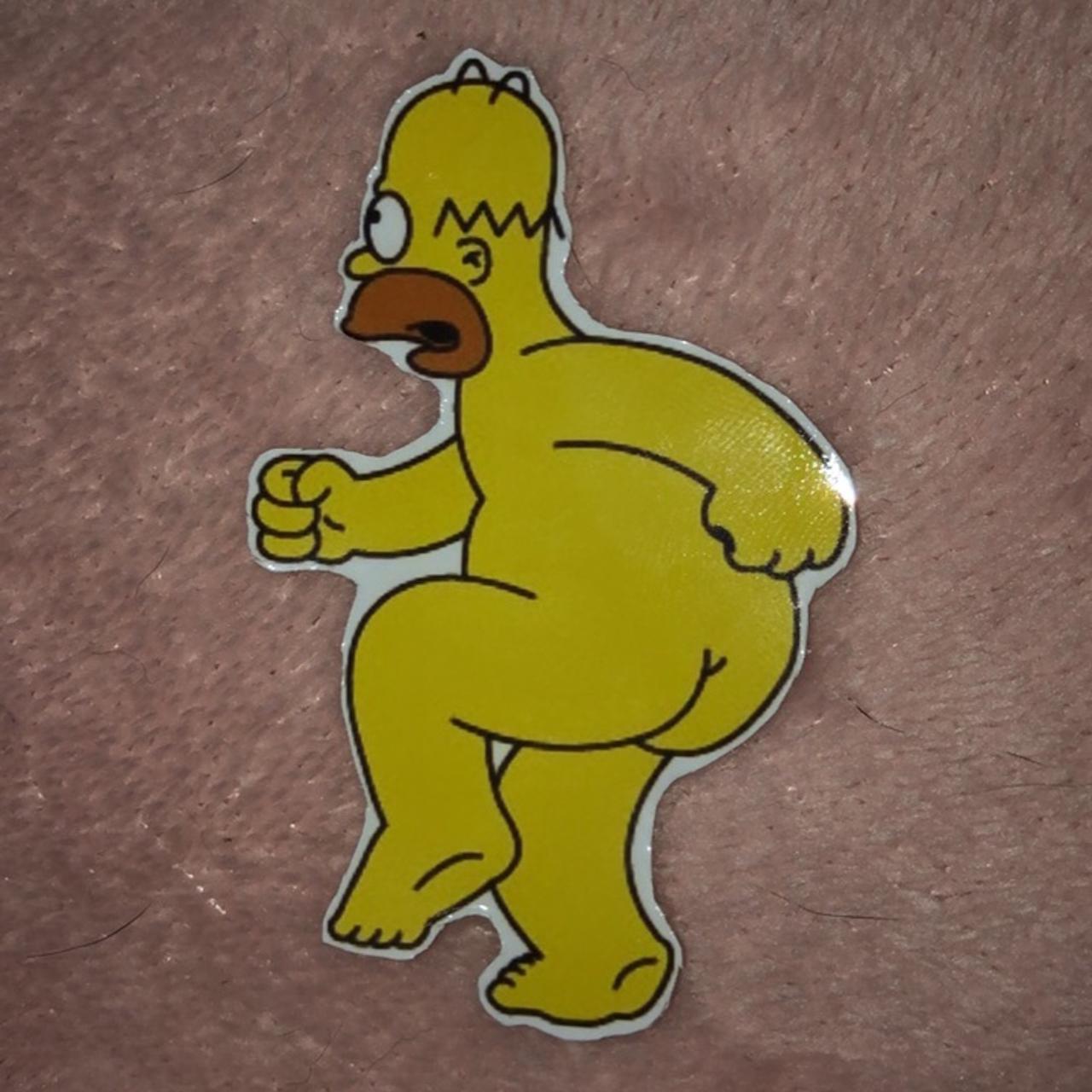 Naked Homer Simpson sticker 💛😁 Perfect for... - Depop