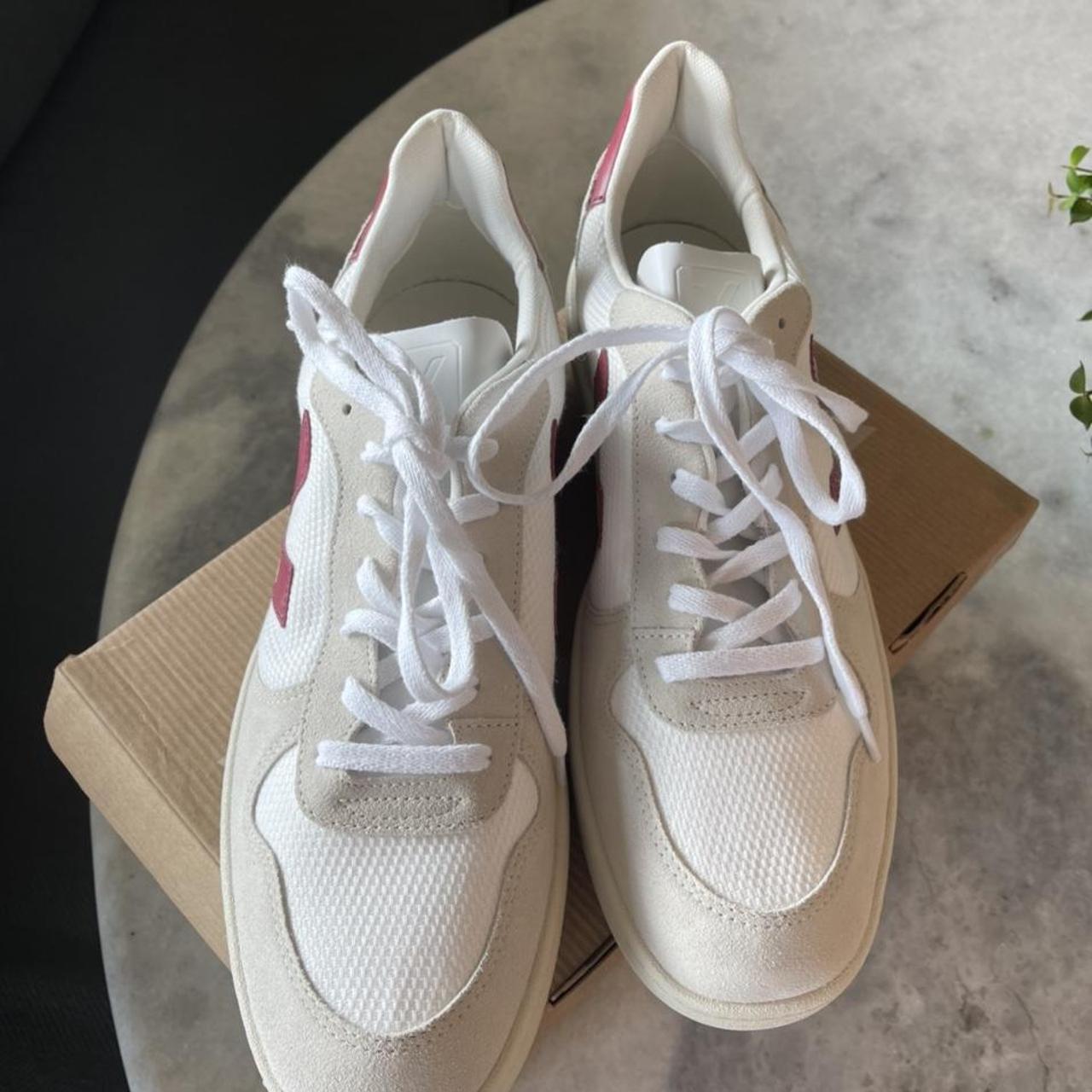 brand new men’s veja sneakers v10 bmesh white... Depop