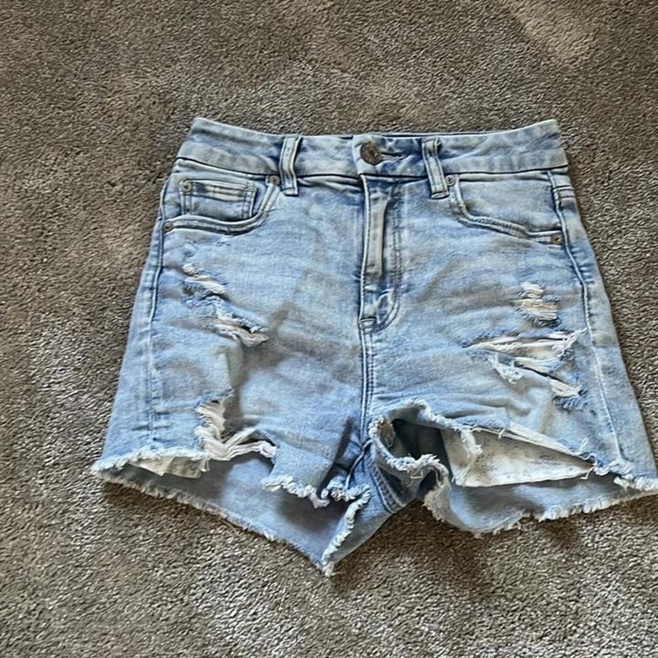 AE Curvy Denim Mom Shorts