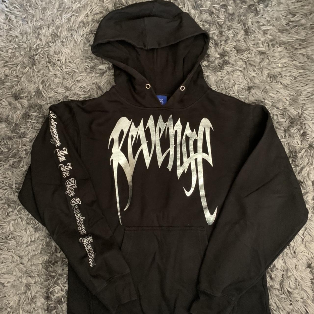 REVENGE metallic hoodie from 2018 great condition Depop