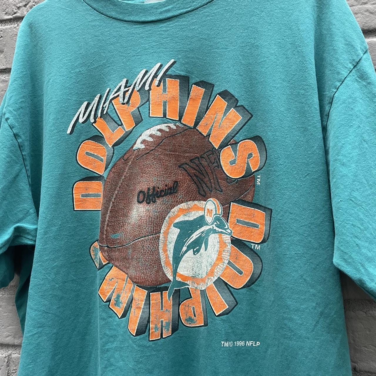 Vintage 1996 Miami Dolphins Tank Top Awesome Nutmeg - Depop