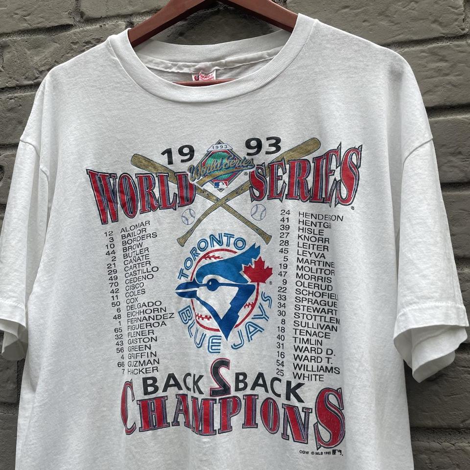 Vintage 1993 Toronto Blue Jays MLB World Series - Depop