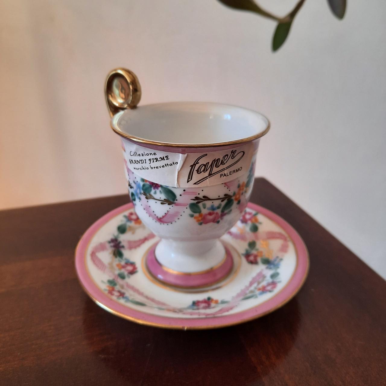 Squisita tazza da espresso in porcellana Paris Royal - Depop