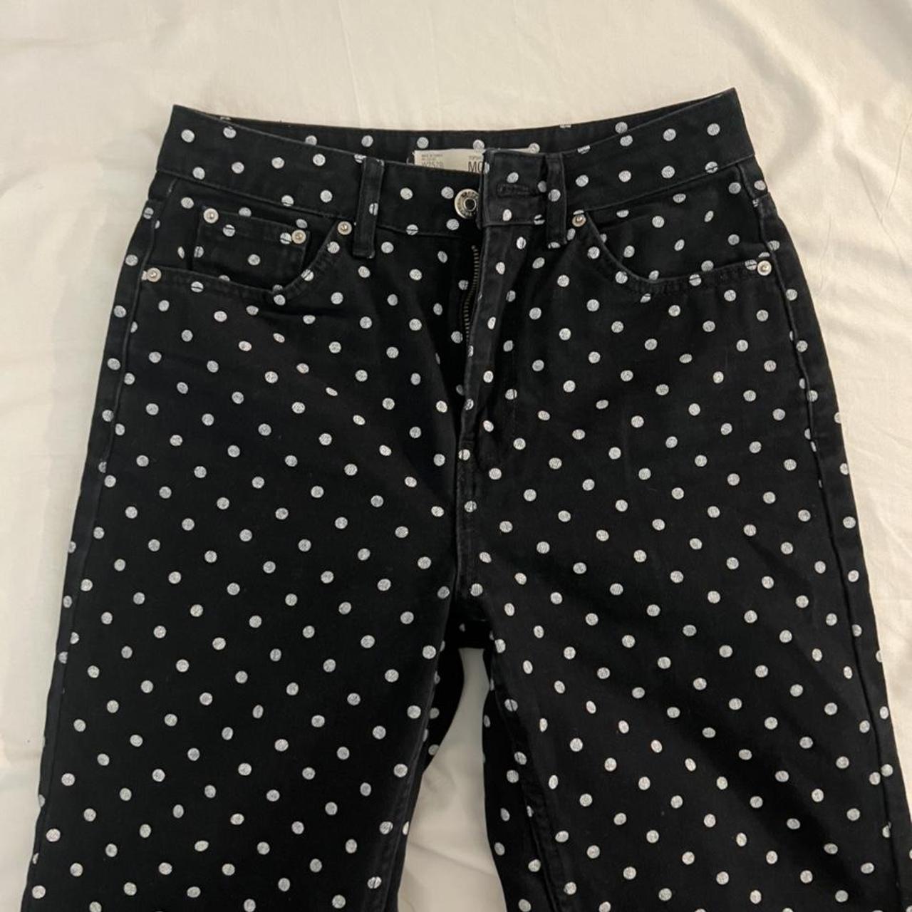 Topshop US size 8 high waisted capris check print  - Depop