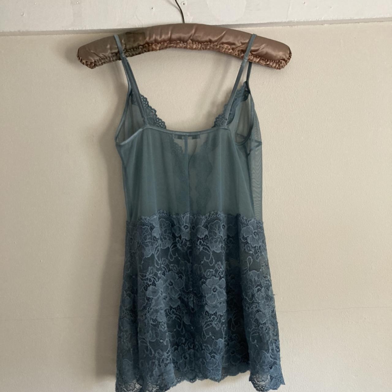 Sheer and lace blue Jigsaw camisole. Size small.... - Depop