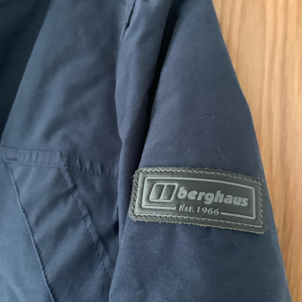 Berghaus navy jacket. Has multiple button and toggle... - Depop