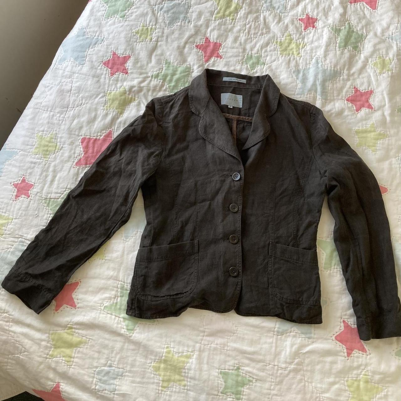 A lightweight, unlined Jigsaw summer jacket, size... - Depop