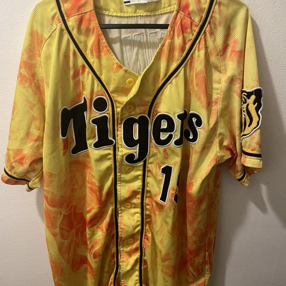 Mizuno Japan baseball shirt / worn twice / rare - Depop