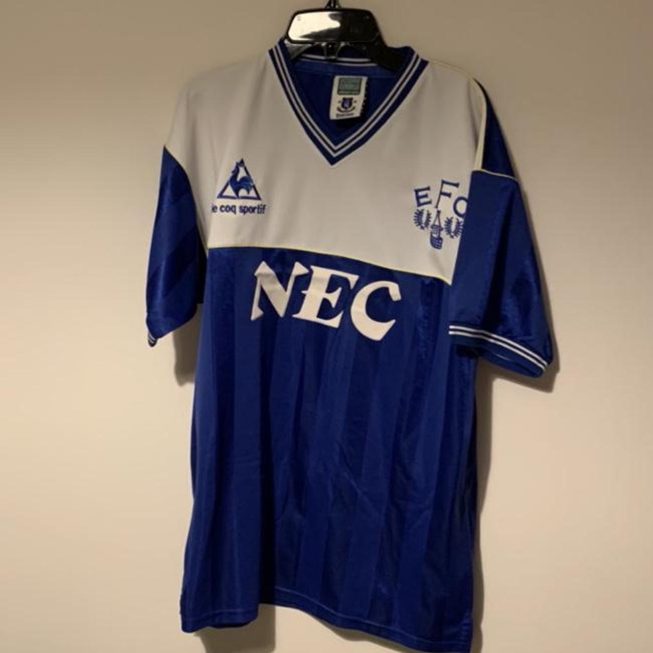 1985-86 Everton Home Shirt (Excellent) M Score Draw#N#... - Depop