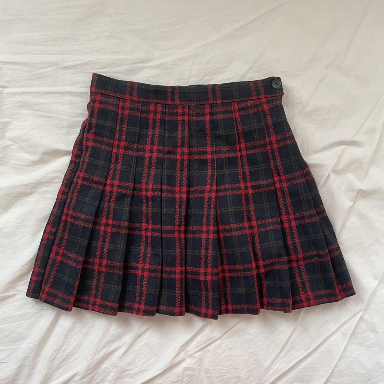 Chuu plaid pleated skirt best sale