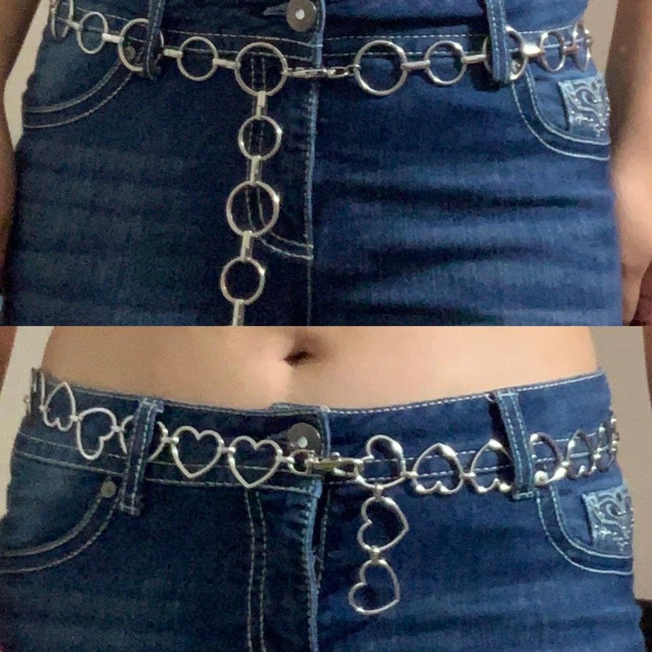 silver chain belt bundle includes the iconic ring... Depop