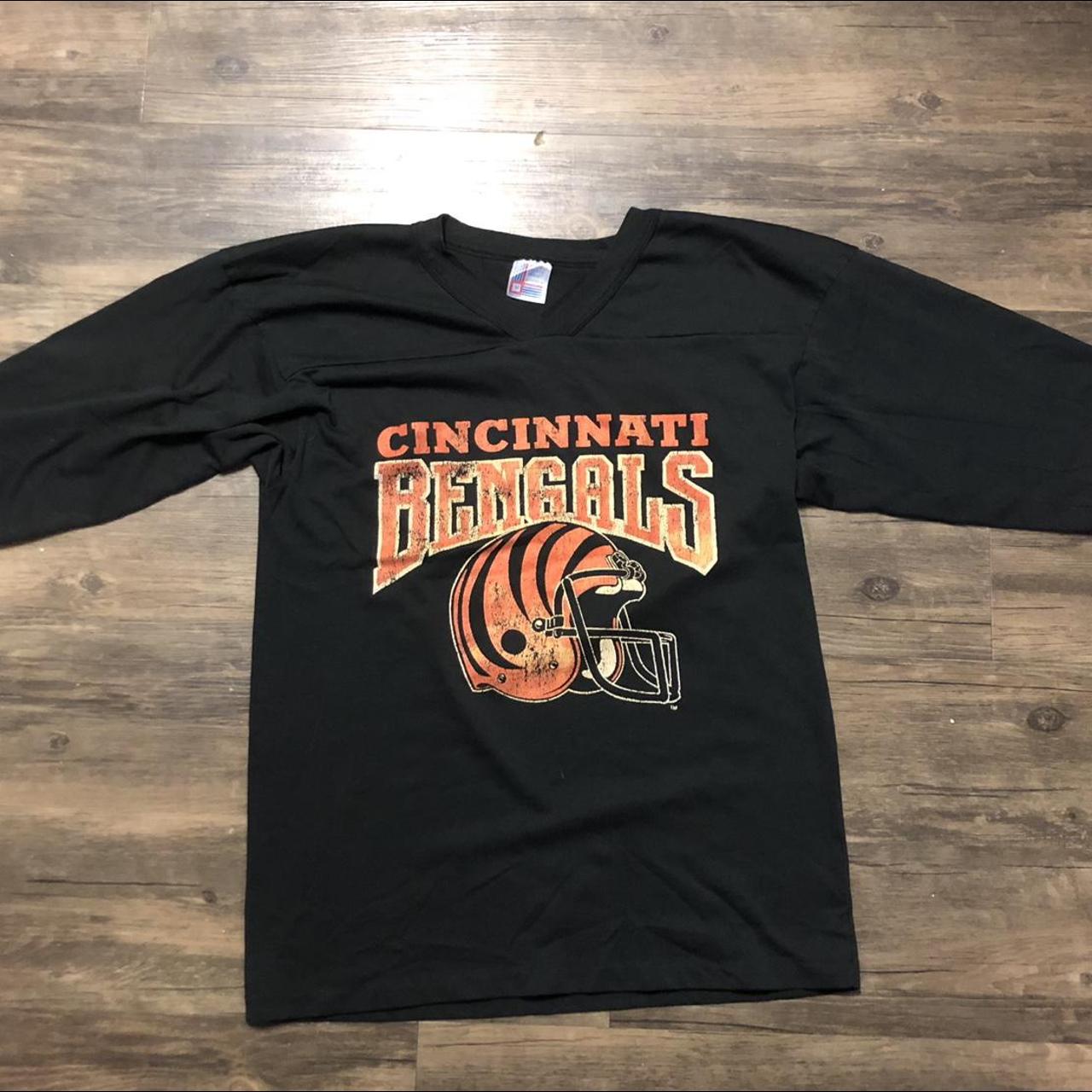 Vintage 80's NWT Cincinnati Bengals t shirt. Single - Depop