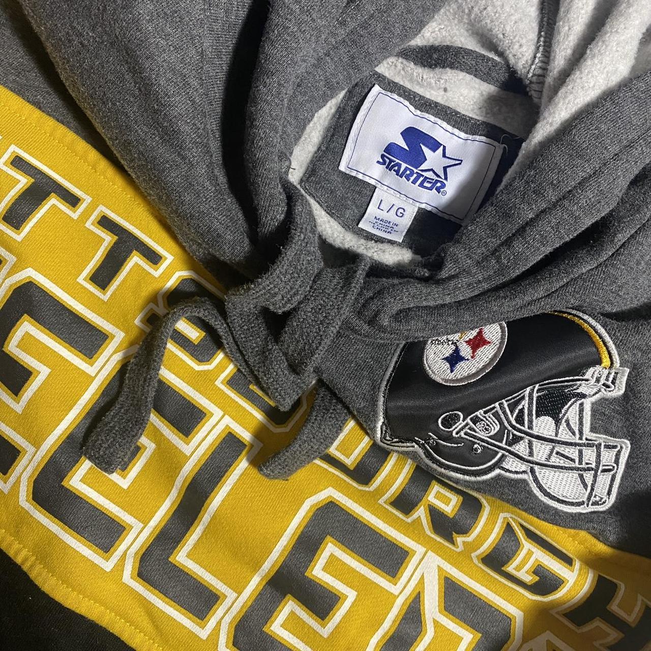 Vintage starter Pittsburgh Steelers hoodie and - Depop