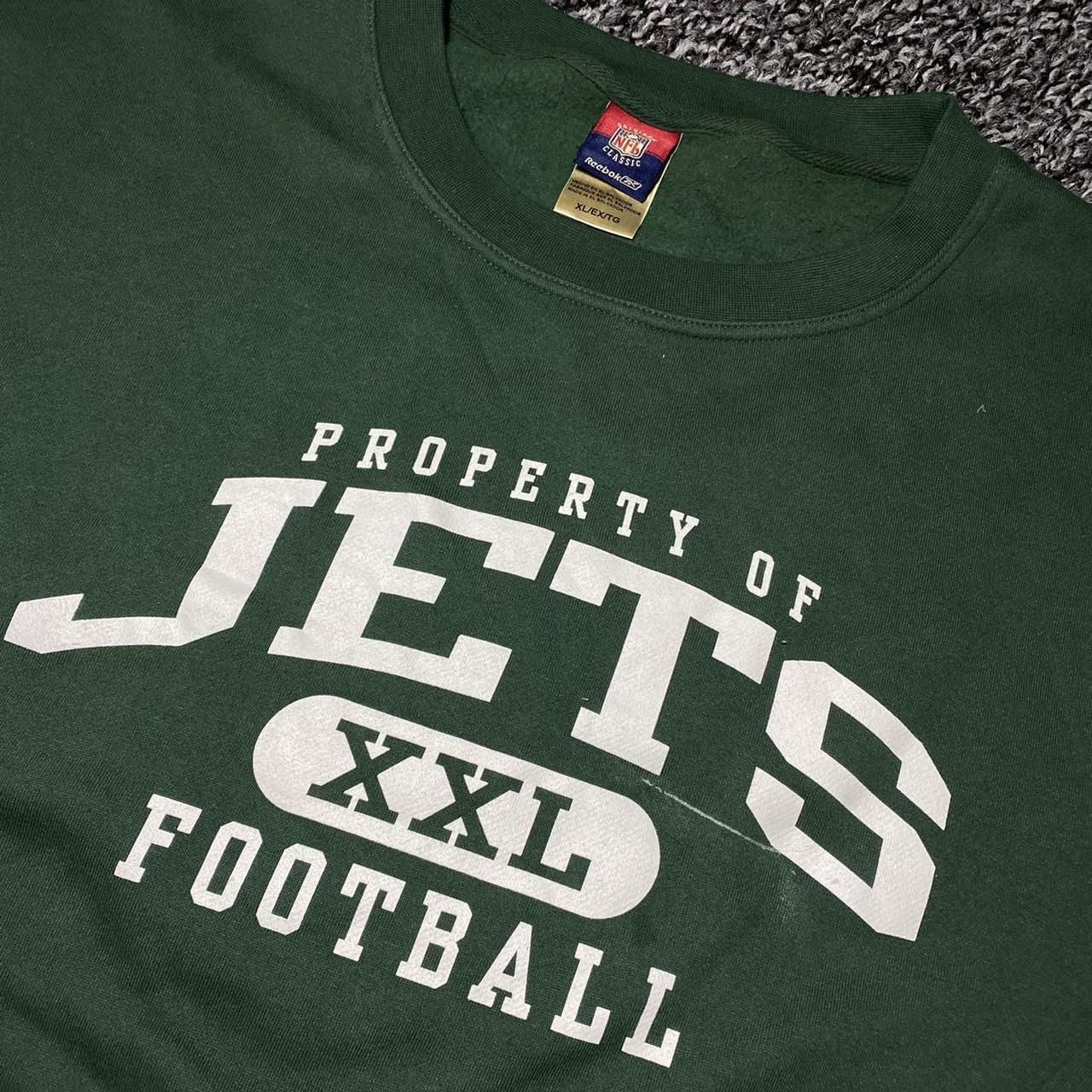 Reebok NFL New York Jets Classic Logo Long Sleeve Shirt, Green