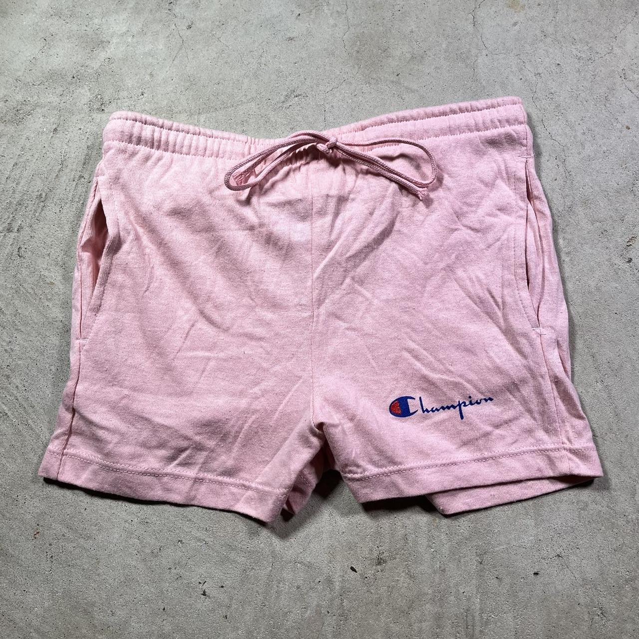 Pink champion best sale sweat shorts