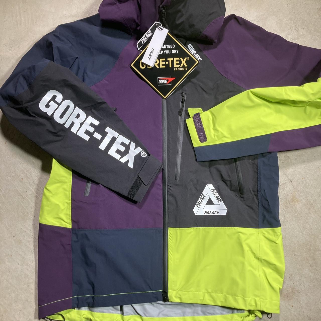 Palace Men's Purple and Black Coat | Depop